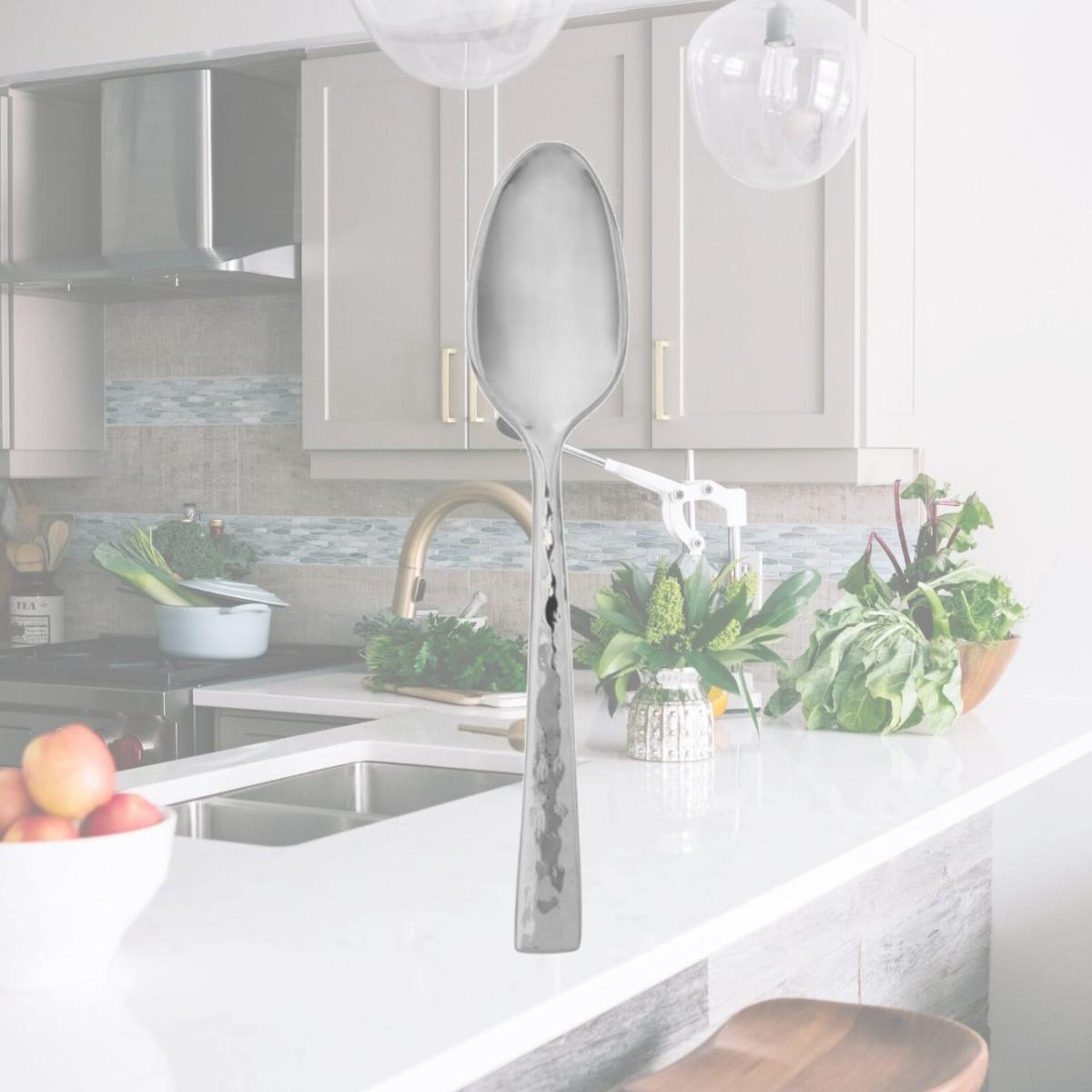 Picture of Oneida T958SADF Cabria Stainless Steel Extra Heavy Weight A.D. Coffee Spoon  Silver