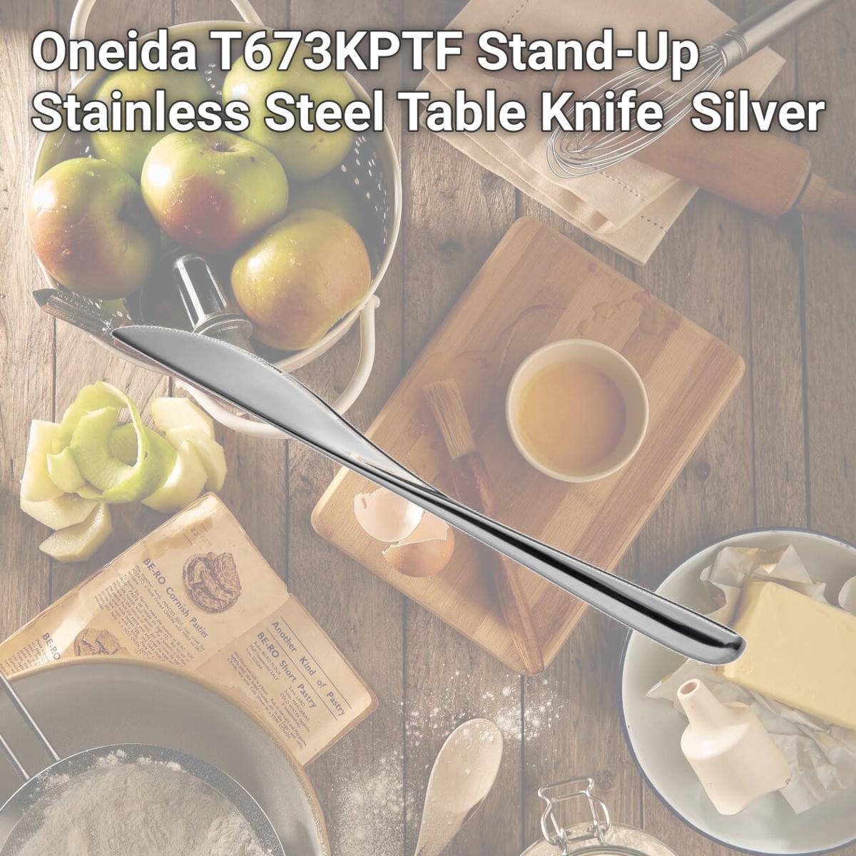 Picture of Oneida T673KPTF Stand-Up Stainless Steel Table Knife  Silver