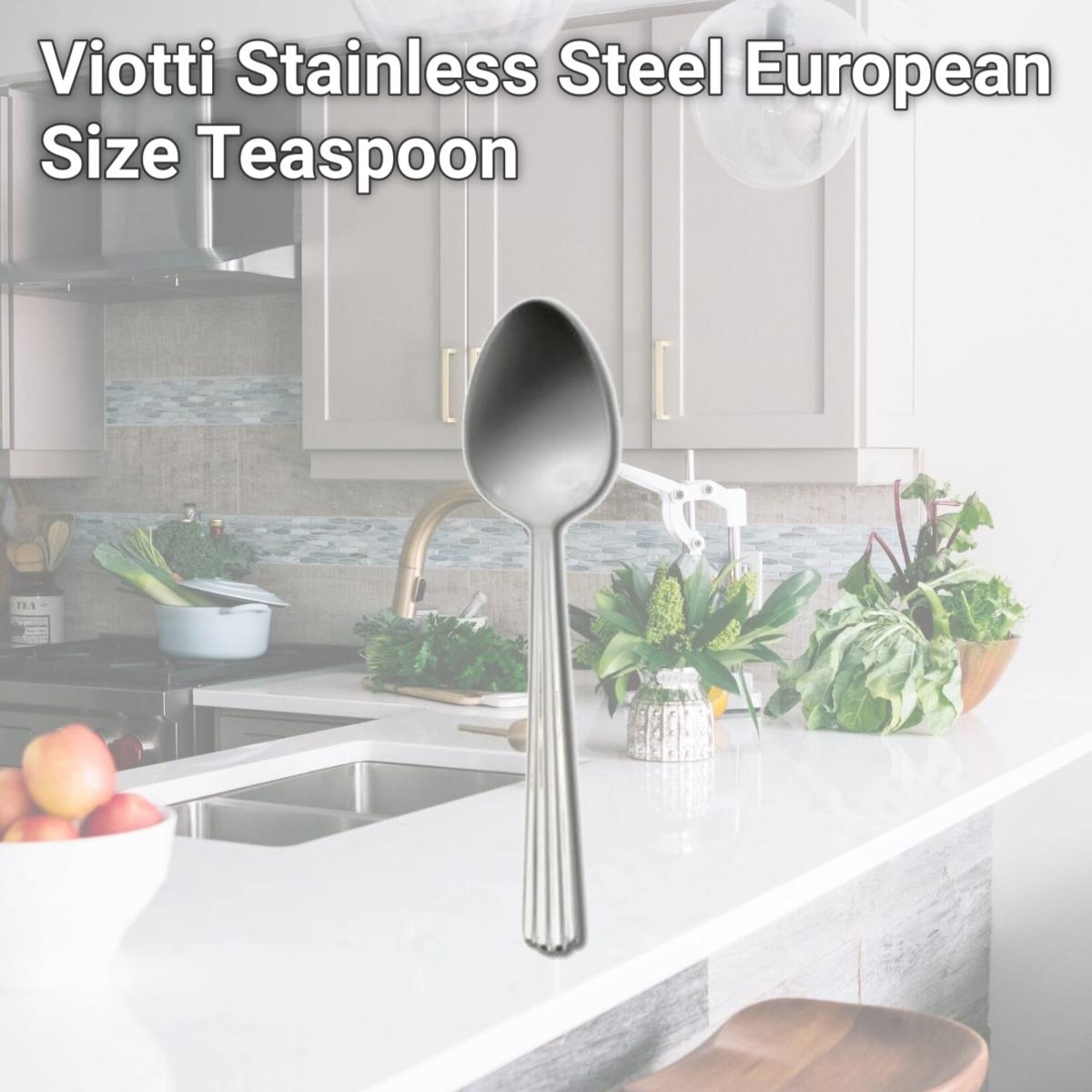 Picture of Oneida T024SFTF Viotti Stainless Steel European Size Teaspoon