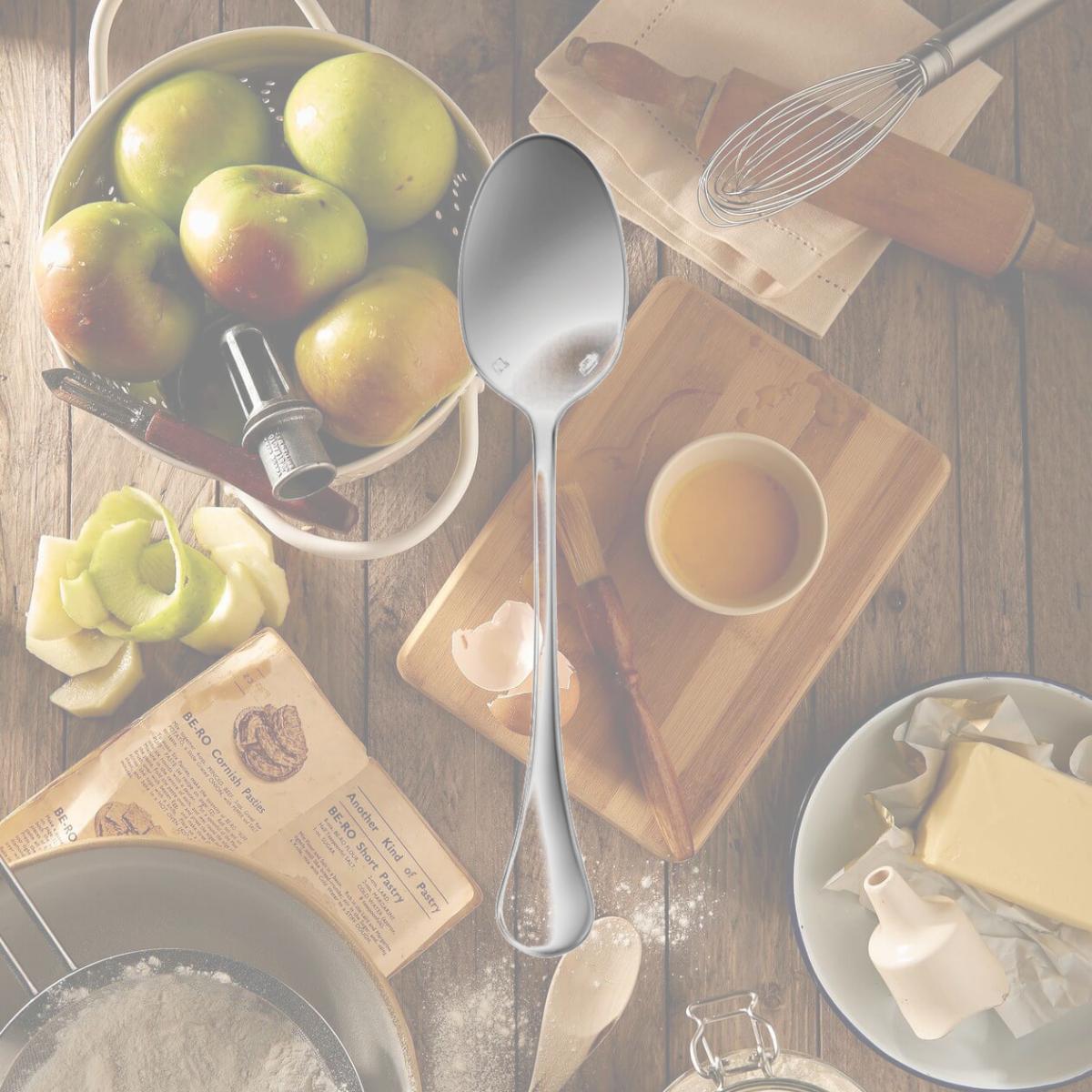Picture of Oneida T030STBF 8 in. Puccini Stainless Steel Extra Heavy Weight Tablespoon &amp; Serving Spoon  Silver