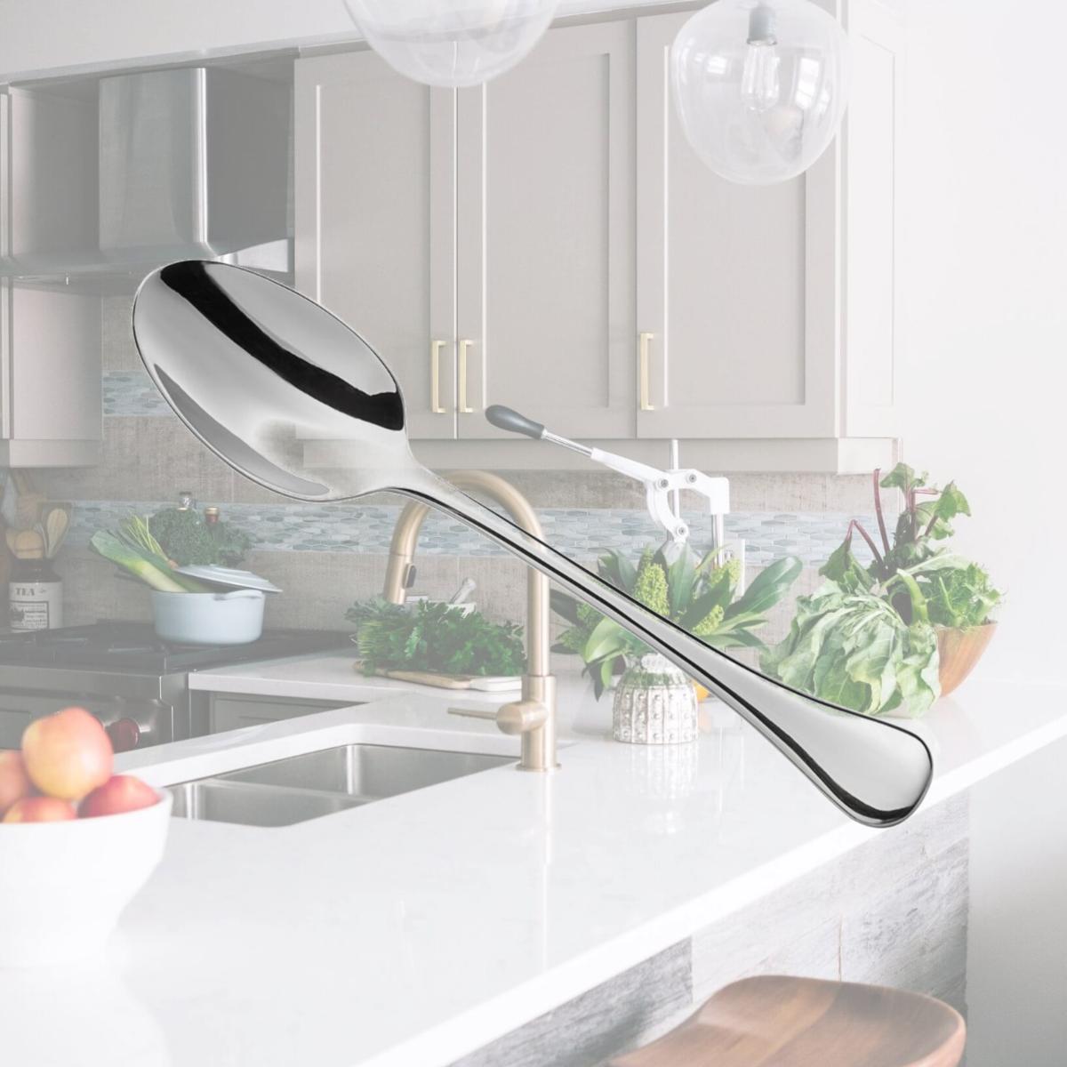 Picture of Oneida T030SDEF 6.75 in. Puccini Stainless Steel Oval Bowl Soup &amp; Dessert Spoon  Silver