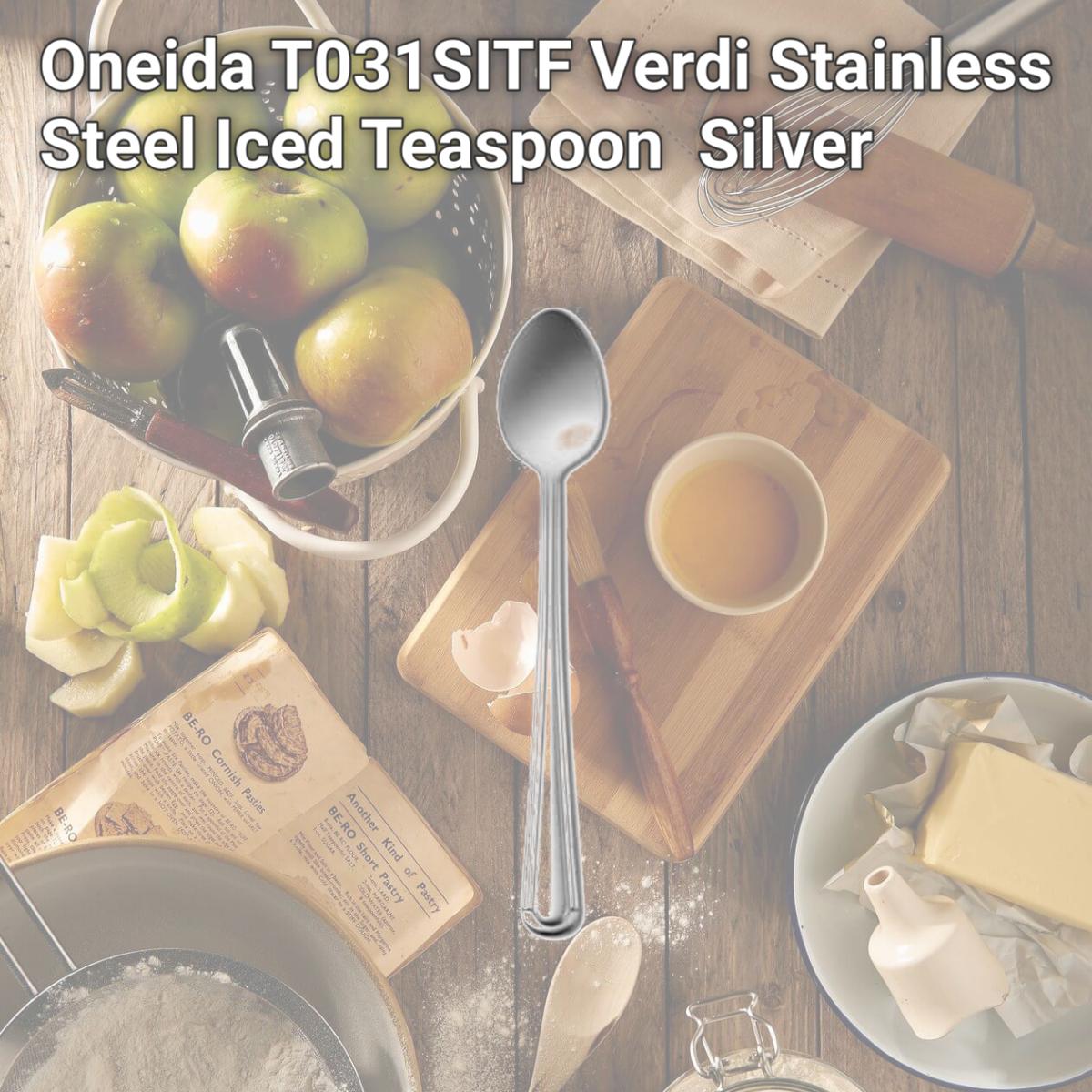 Picture of Oneida T031SITF Verdi Stainless Steel Iced Teaspoon  Silver