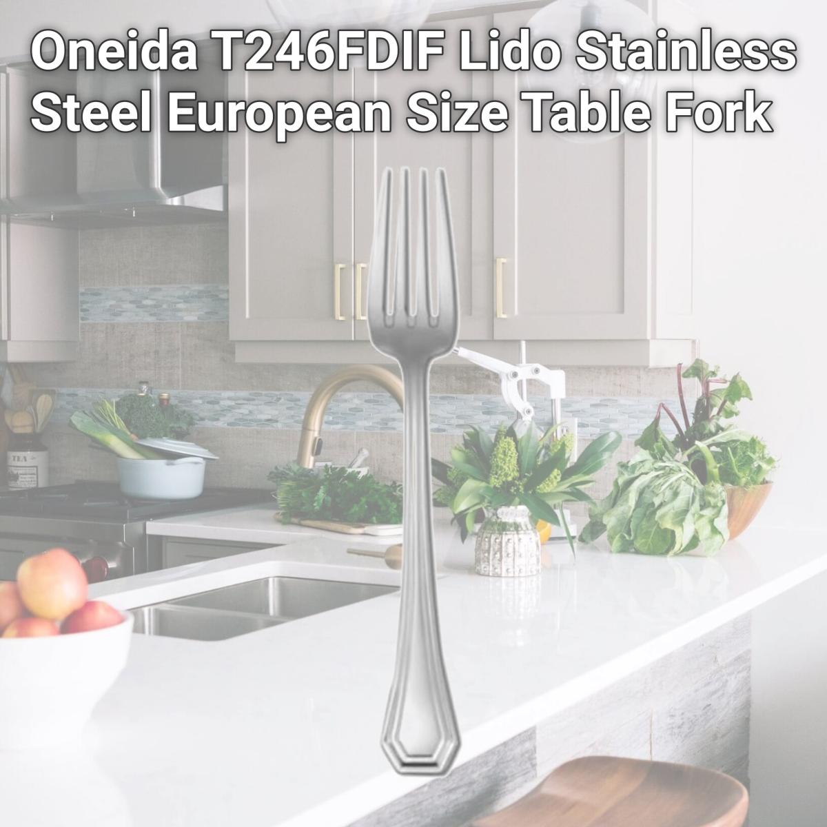 Picture of Oneida T246FDIF Lido Stainless Steel European Size Table Fork