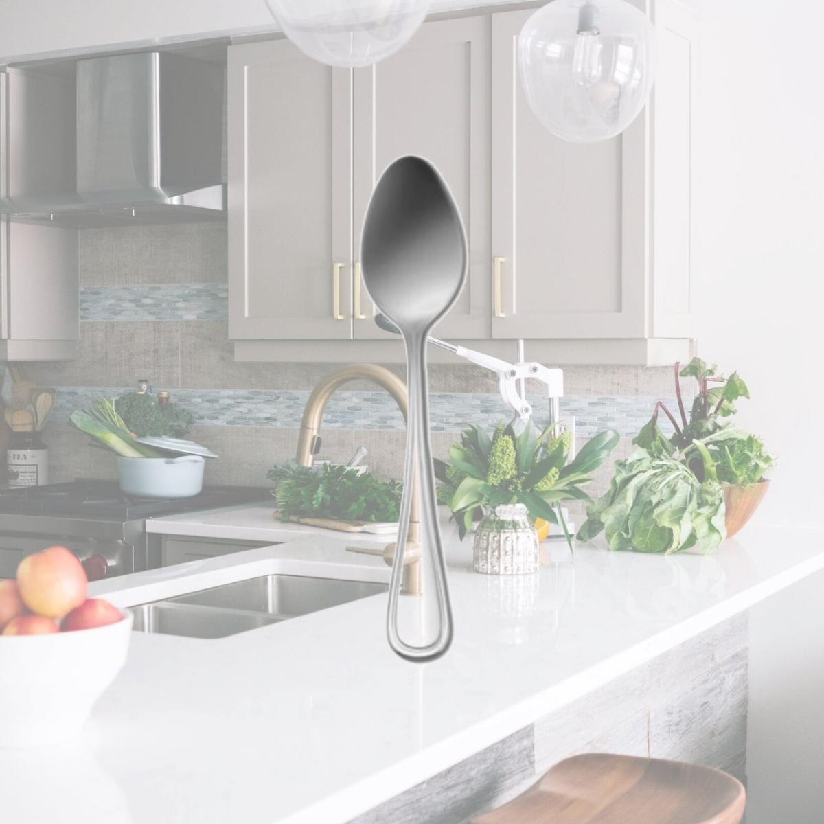 Picture of Oneida T015STSF New Rim Stainless Steel Extra Heavy Weight US Size Teaspoon