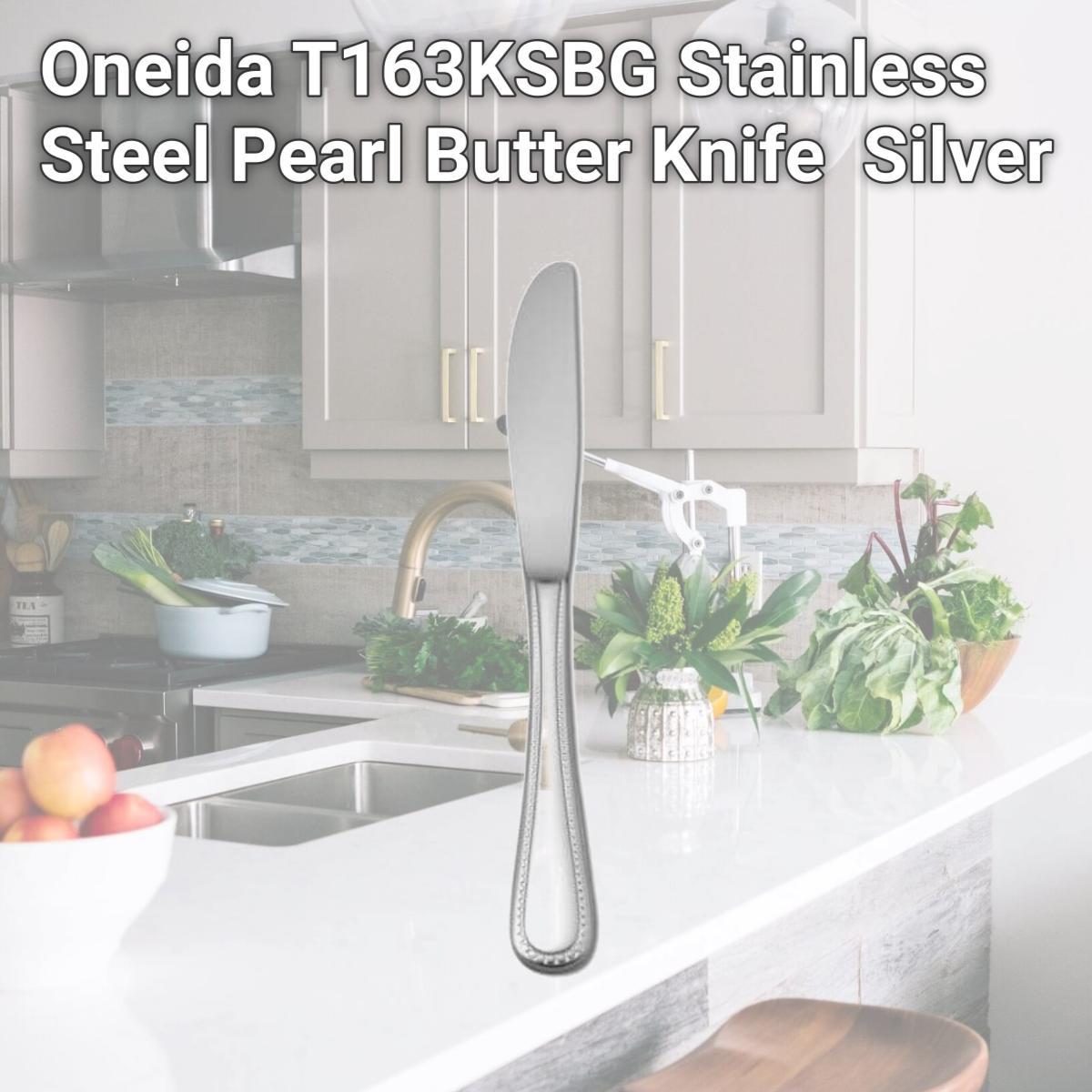 Picture of Oneida T163KSBG Stainless Steel Pearl Butter Knife  Silver