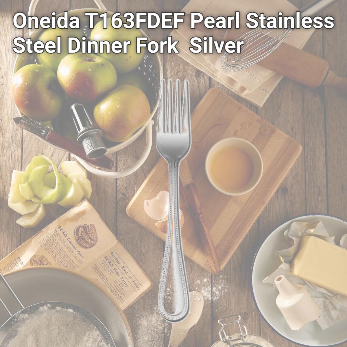 Picture of Oneida T163FDEF Pearl Stainless Steel Dinner Fork  Silver