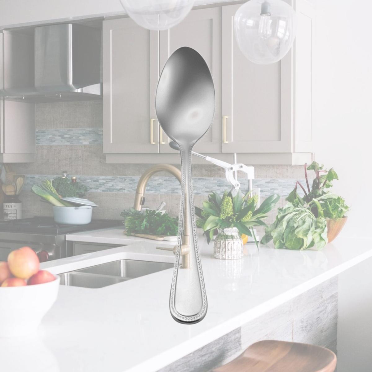 Picture of Oneida T163SADF Pearl Stainless Steel Extra Heavy Weight Demitasse AD Coffee Spoon  Silver
