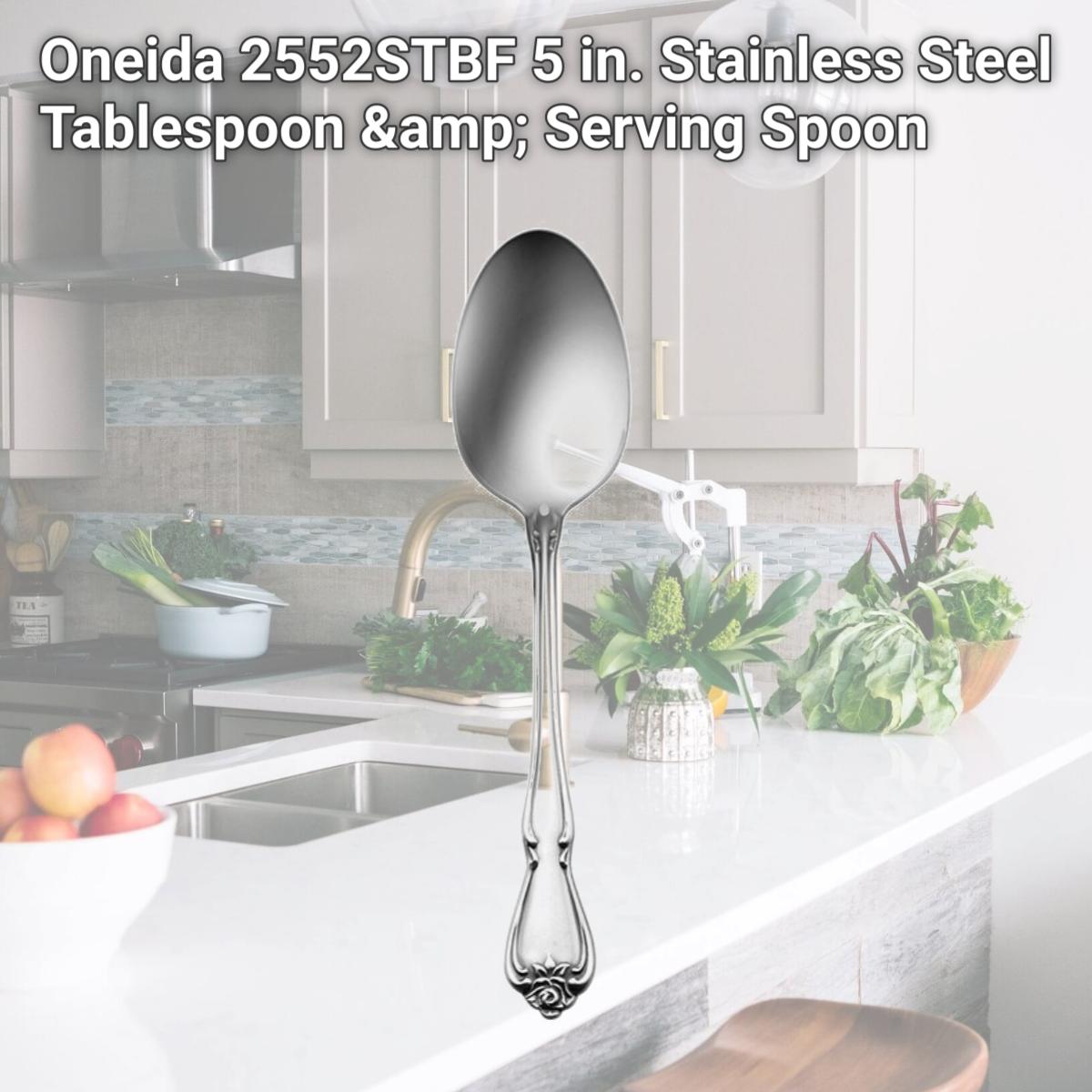 Picture of Oneida 2552STBF 5 in. Stainless Steel Tablespoon &amp; Serving Spoon