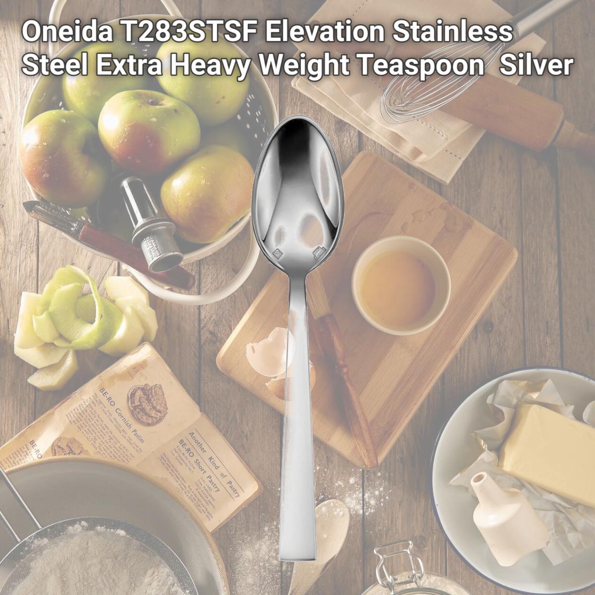 Picture of Oneida T283STSF Elevation Stainless Steel Extra Heavy Weight Teaspoon  Silver