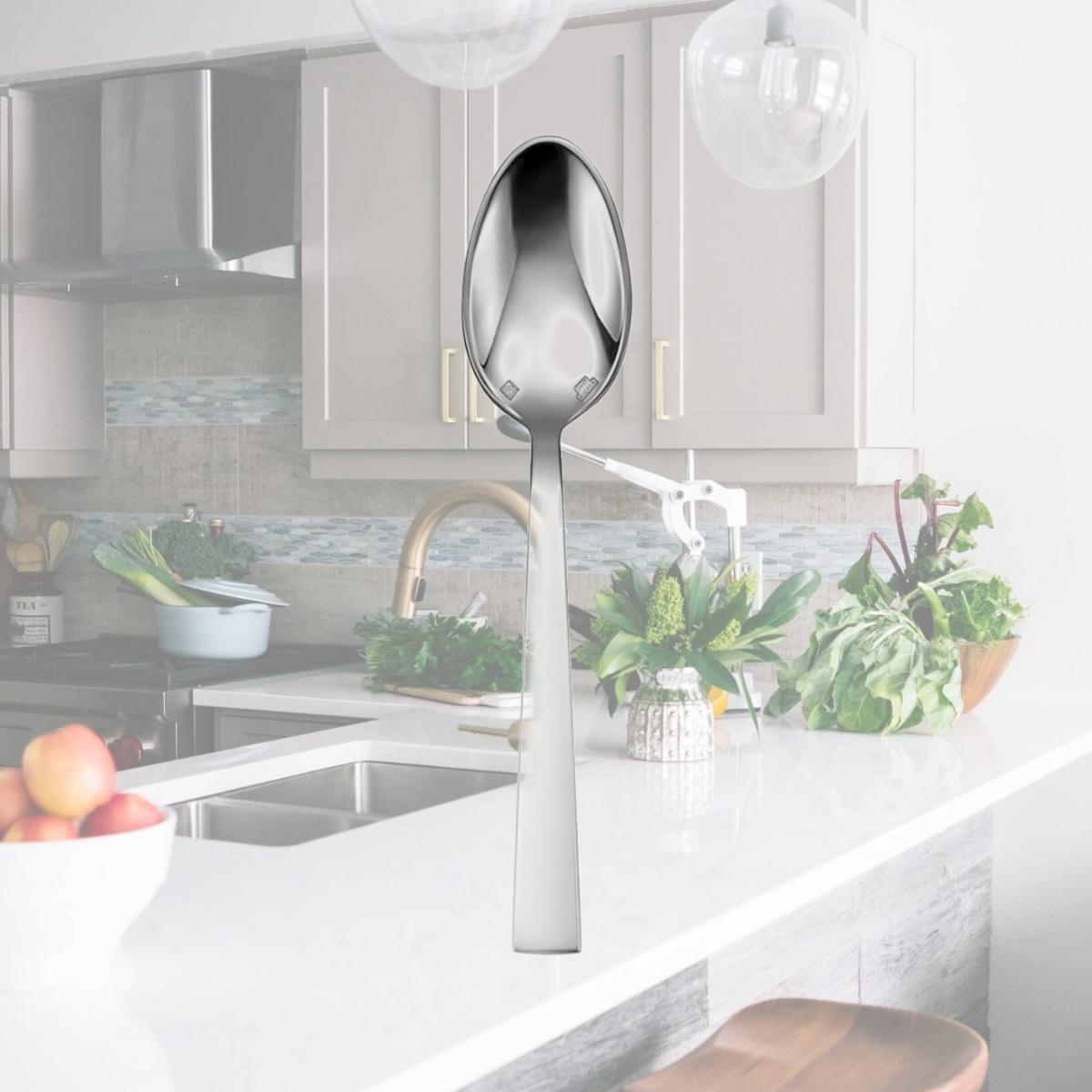 Picture of Oneida T283STSF Elevation Stainless Steel Extra Heavy Weight Teaspoon  Silver