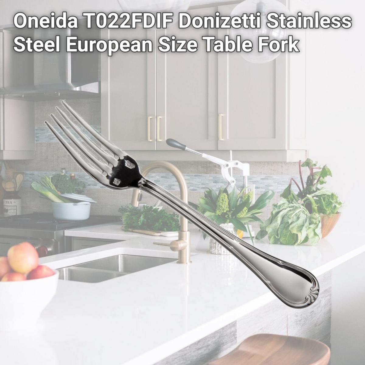 Picture of Oneida T022FDIF Donizetti Stainless Steel European Size Table Fork