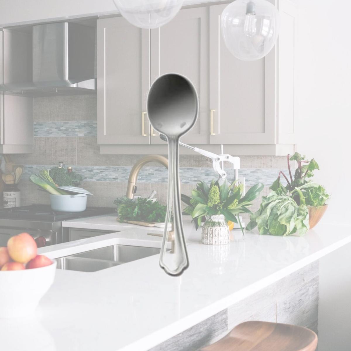 Picture of Oneida T314SRBF 6.75 in. Rossini Stainless Steel Round Bowl Soup Spoon