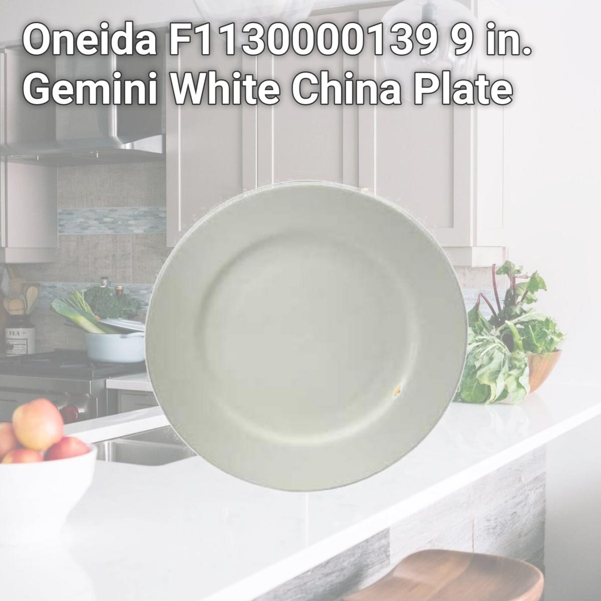 Picture of Oneida F1130000139 9 in. Gemini White China Plate