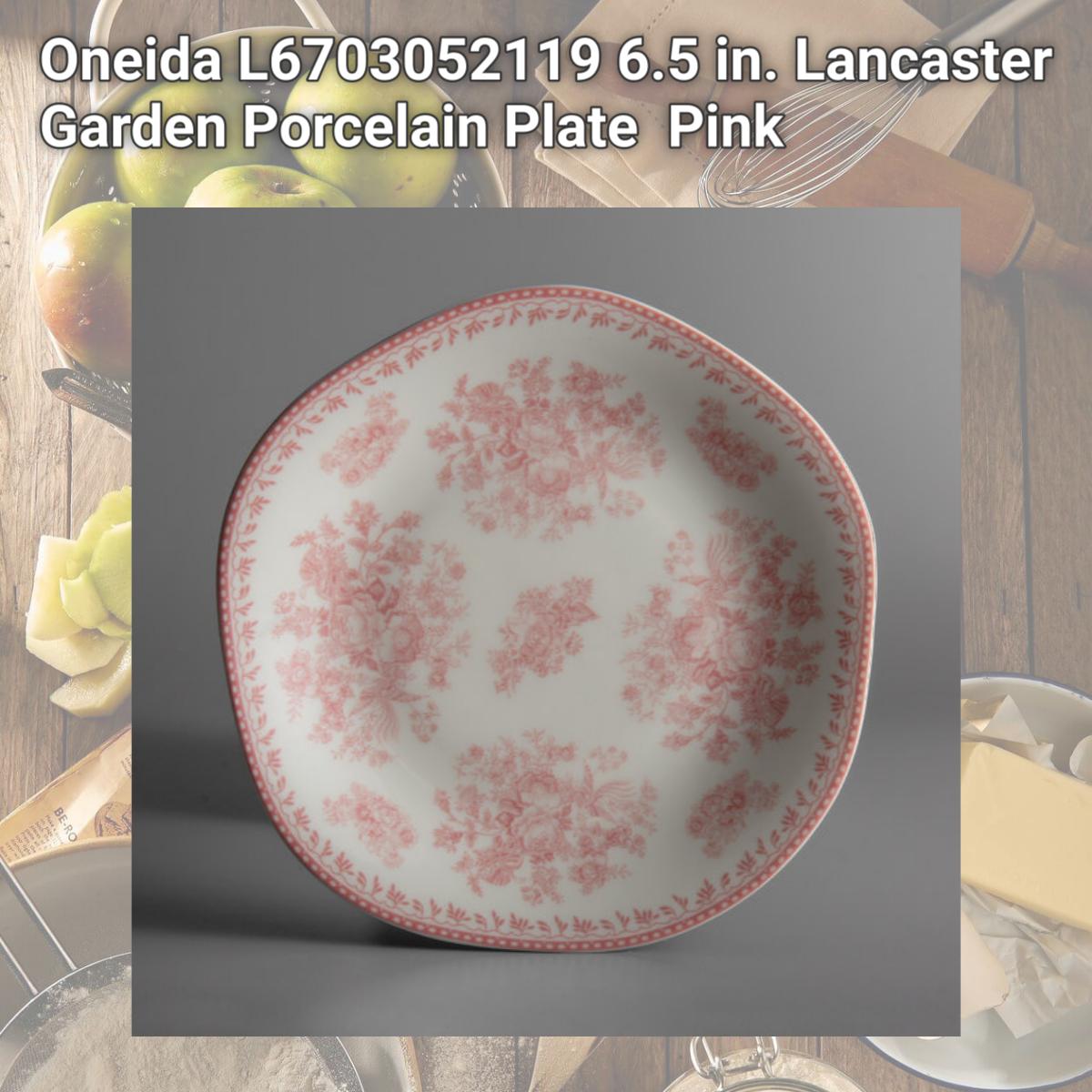 Picture of Oneida L6703052119 6.5 in. Lancaster Garden Porcelain Plate  Pink