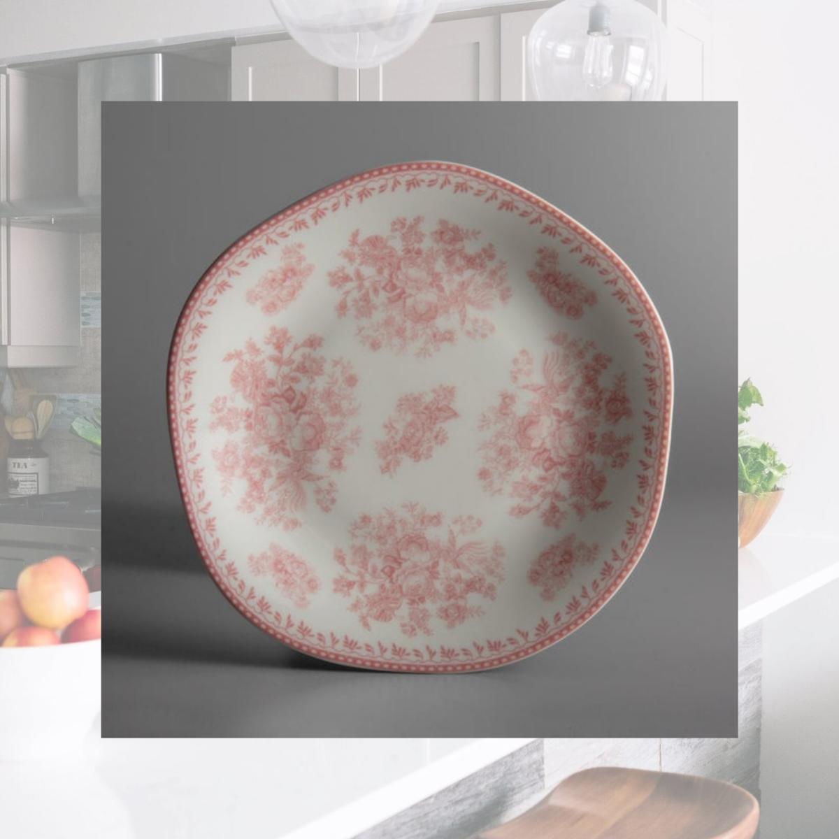 Picture of Oneida L6703052119 6.5 in. Lancaster Garden Porcelain Plate  Pink