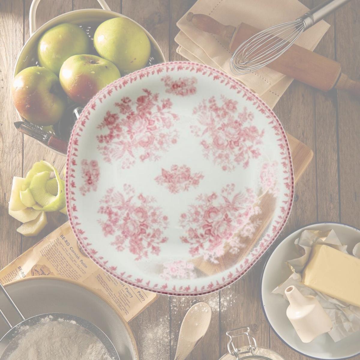 Picture of Oneida L6703052132 8 in. dia. Lancaster Garden Pink Porcelain Plate