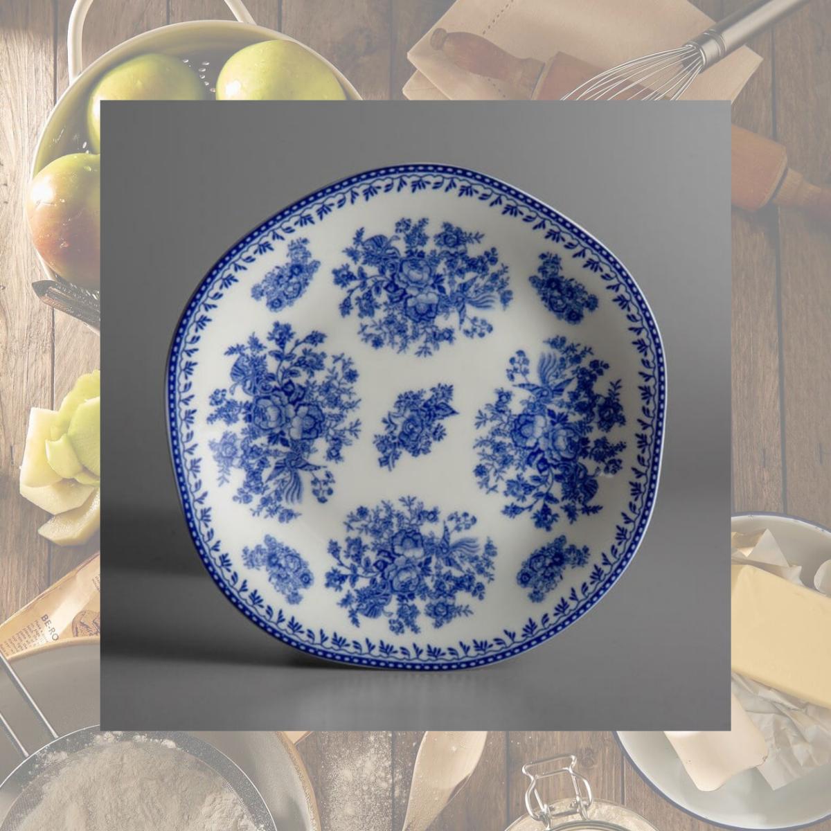 Picture of Oneida L6703061119 6.5 in. Lancaster Garden Porcelain Plate  Blue - Pack of 48