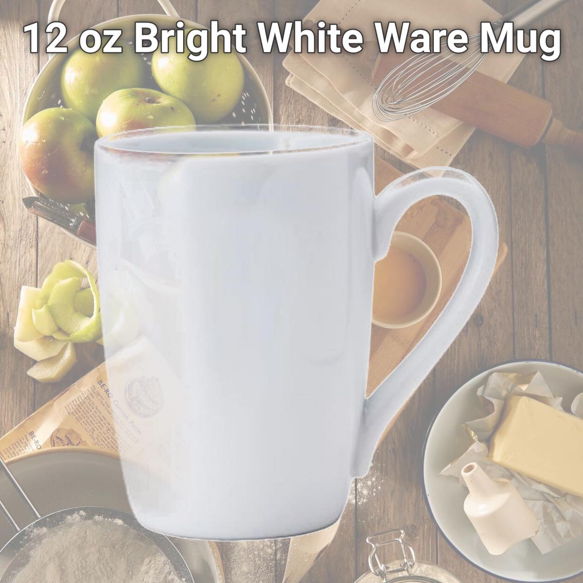 Picture of Buffalo F8000000563 12 oz Bright White Ware Mug