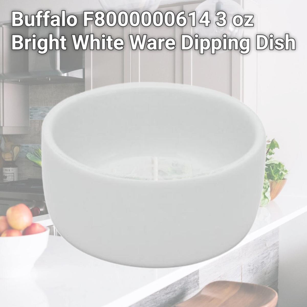 Picture of Buffalo F8000000614 3 oz Bright White Ware Dipping Dish