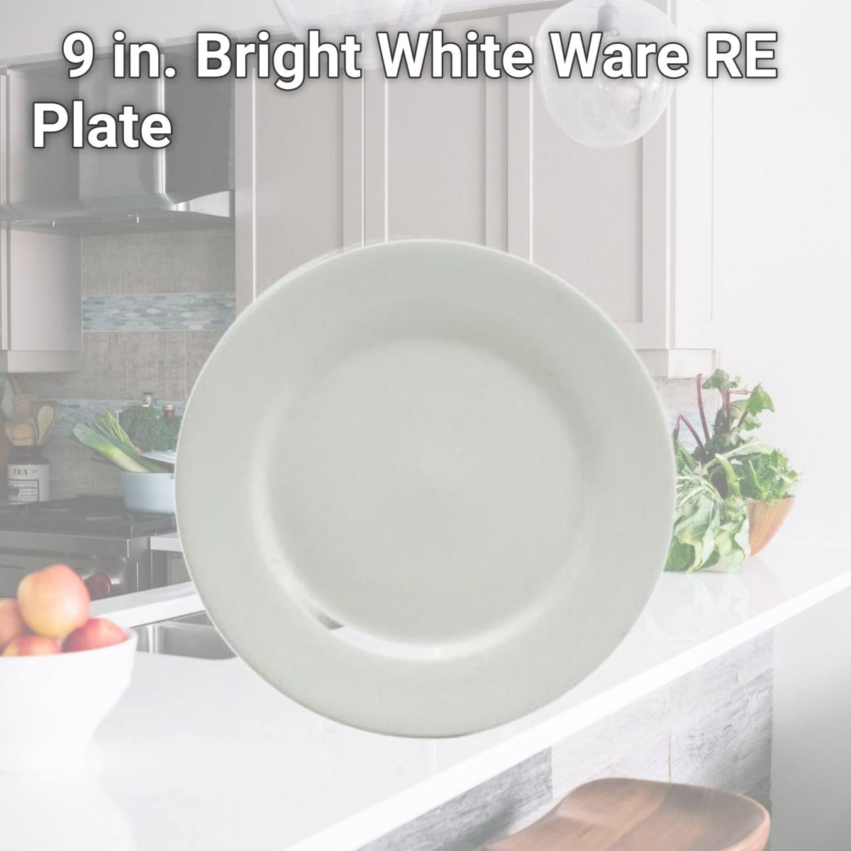 Picture of Buffalo F8010000139 9 in. Bright White Ware RE Plate