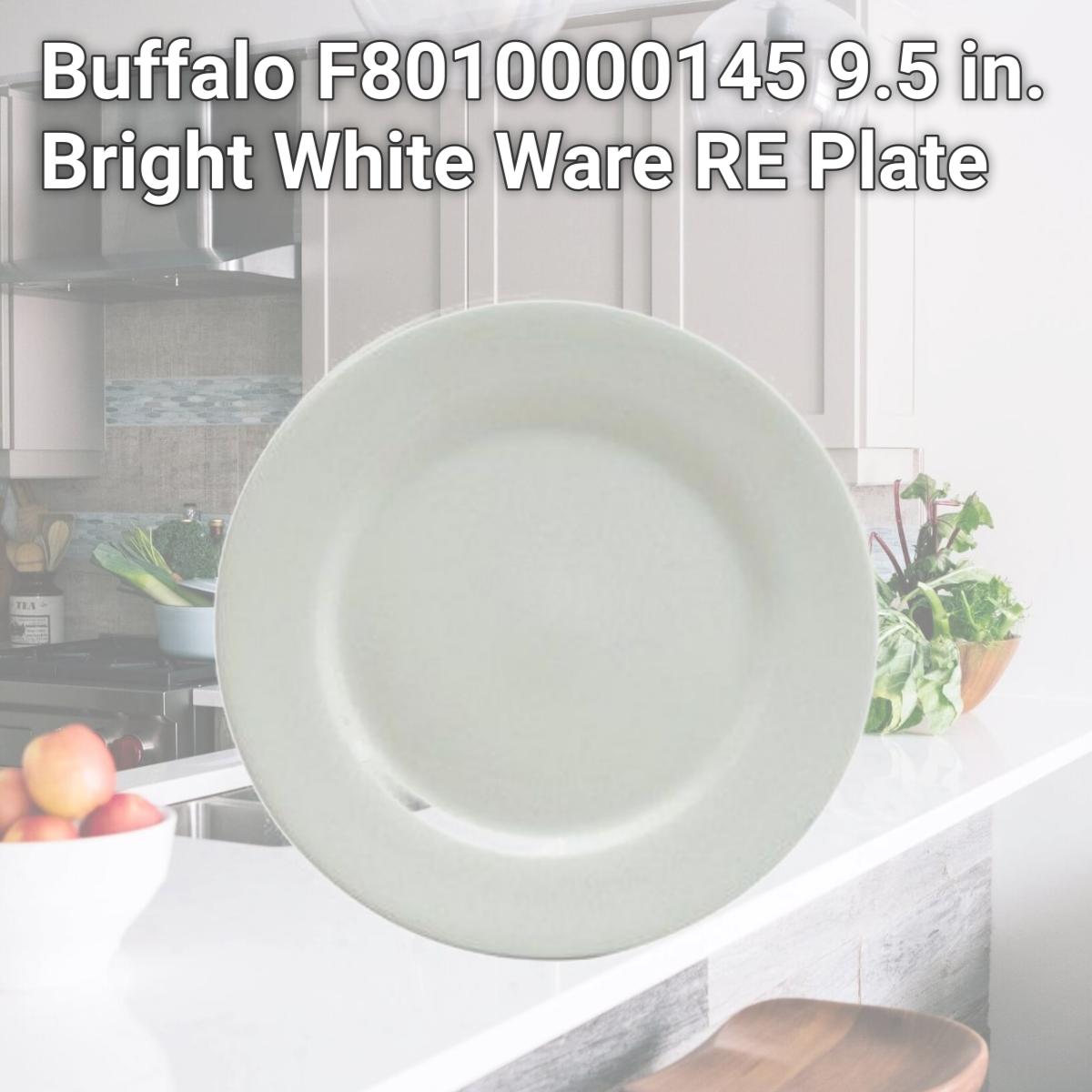 Picture of Buffalo F8010000145 9.5 in. Bright White Ware RE Plate