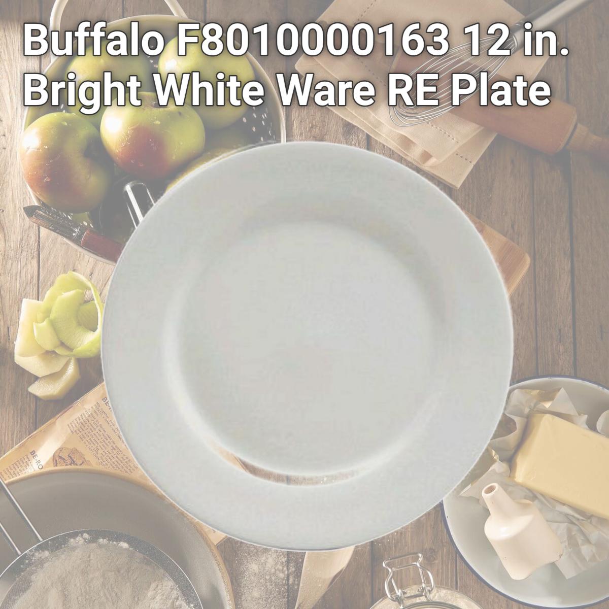 Picture of Buffalo F8010000163 12 in. Bright White Ware RE Plate