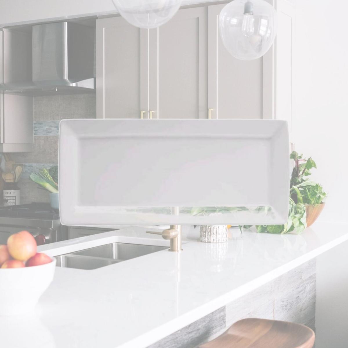 Picture of Buffalo F8010000383S 14.5 x 6.25 in. Bright White Ware Rectangular Platter