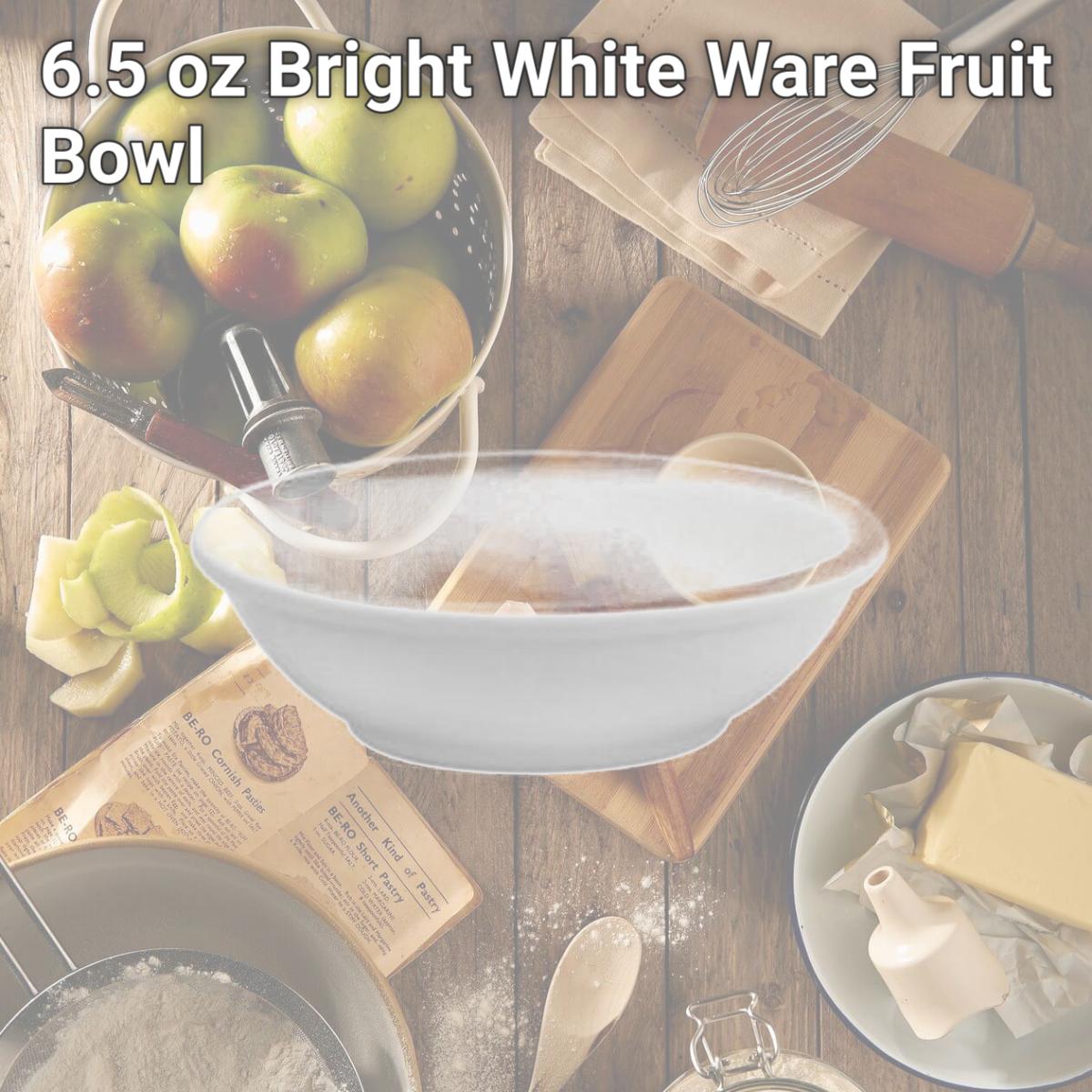Picture of Buffalo F8010000711 6.5 oz Bright White Ware Fruit Bowl