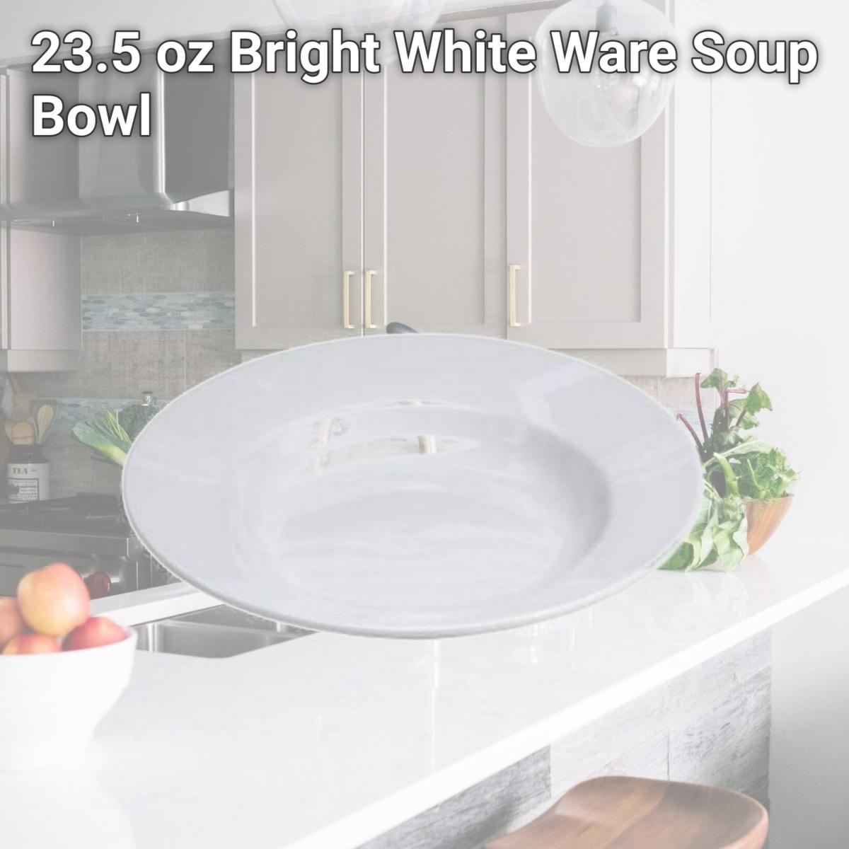 Picture of Buffalo F8010000741 23.5 oz Bright White Ware Soup Bowl