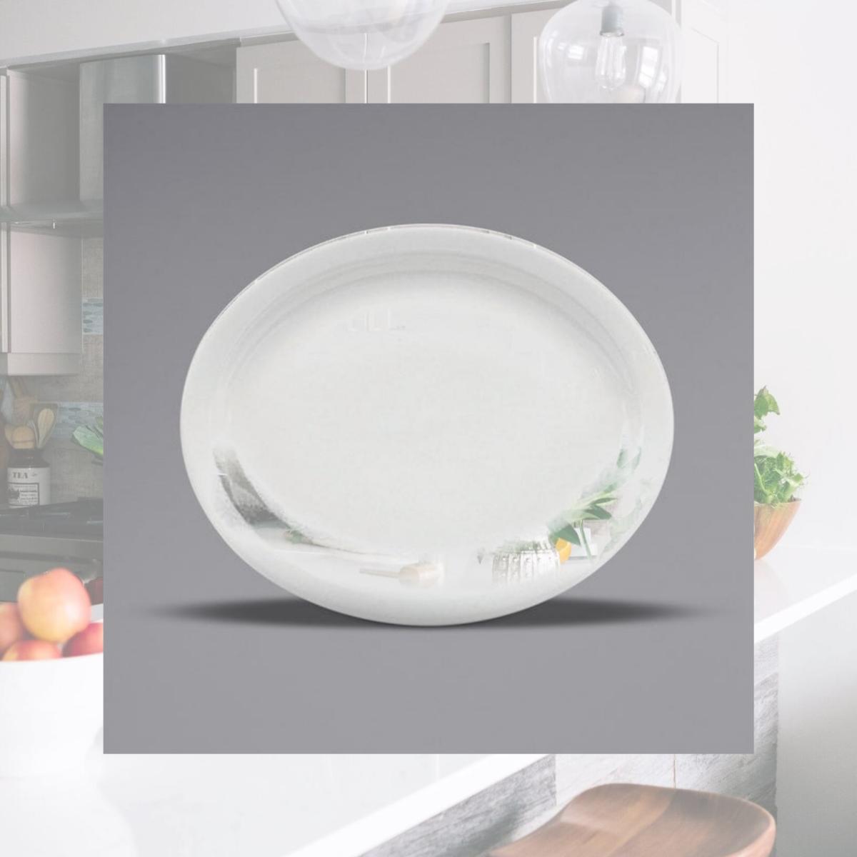 Picture of Buffalo F9000000359 11.5 in. Narrow Rim Porcelain Platter, Cream White