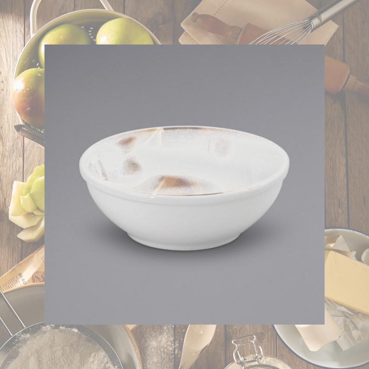 Picture of Buffalo F9010000732 18 oz 6 in. Dia. Rolled Edge Porcelain Nappie Bowl, Bone Cream White
