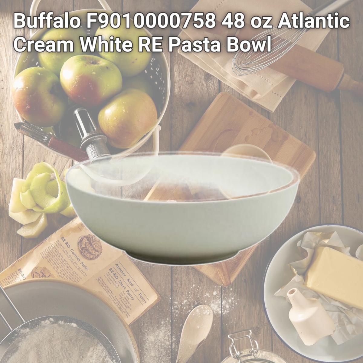 Picture of Buffalo F9010000758 48 oz Atlantic Cream White RE Pasta Bowl