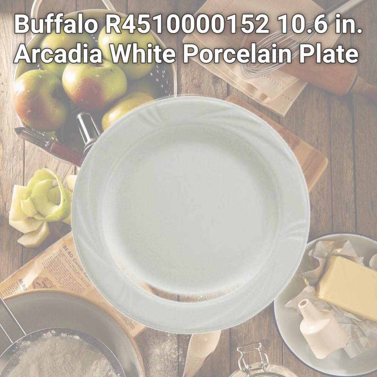 Picture of Buffalo R4510000152 10.6 in. Arcadia White Porcelain Plate