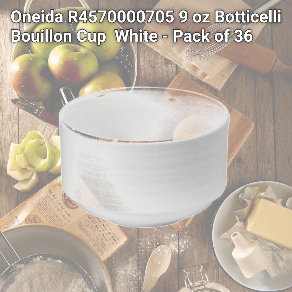 Picture of Oneida R4570000705 9 oz Botticelli Bouillon Cup  White - Pack of 36