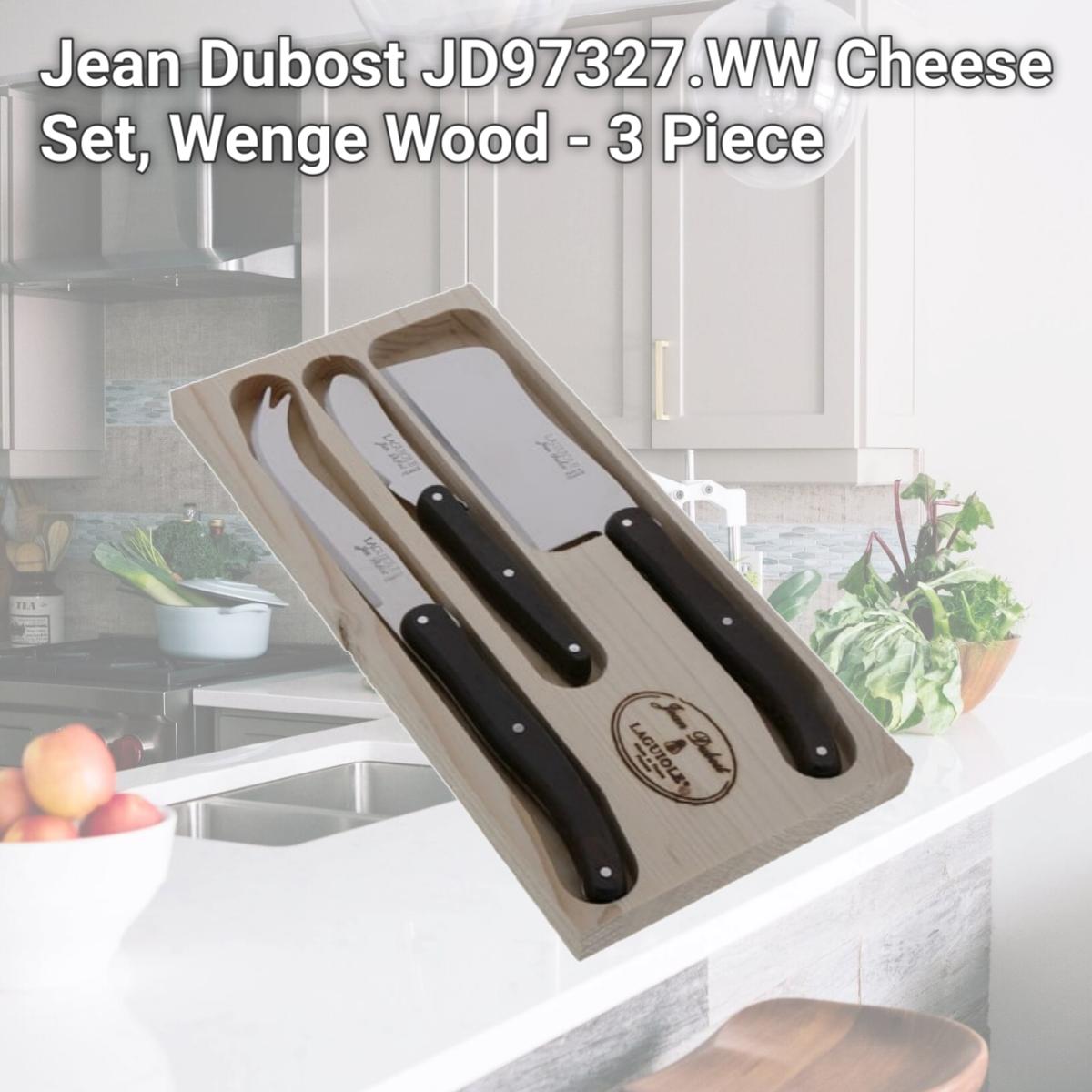 Picture of Jean Dubost JD97327.WW Cheese Set, Wenge Wood - 3 Piece
