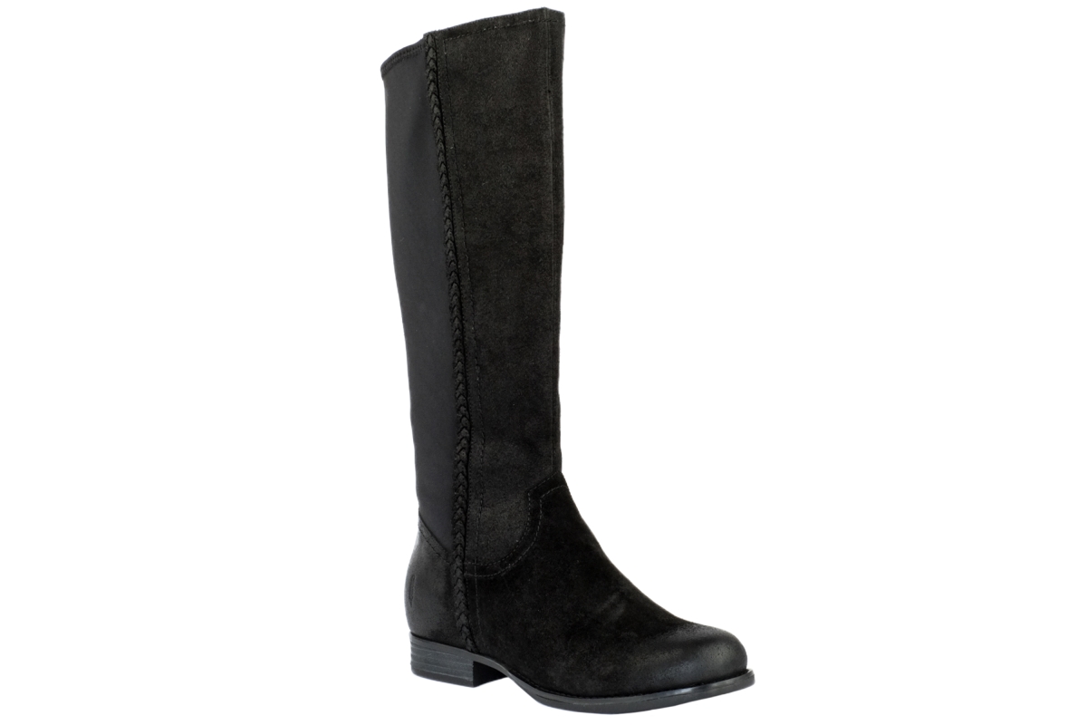 Rv4205906 Womens Canyon Tall Leather Boots, Black - Size 6