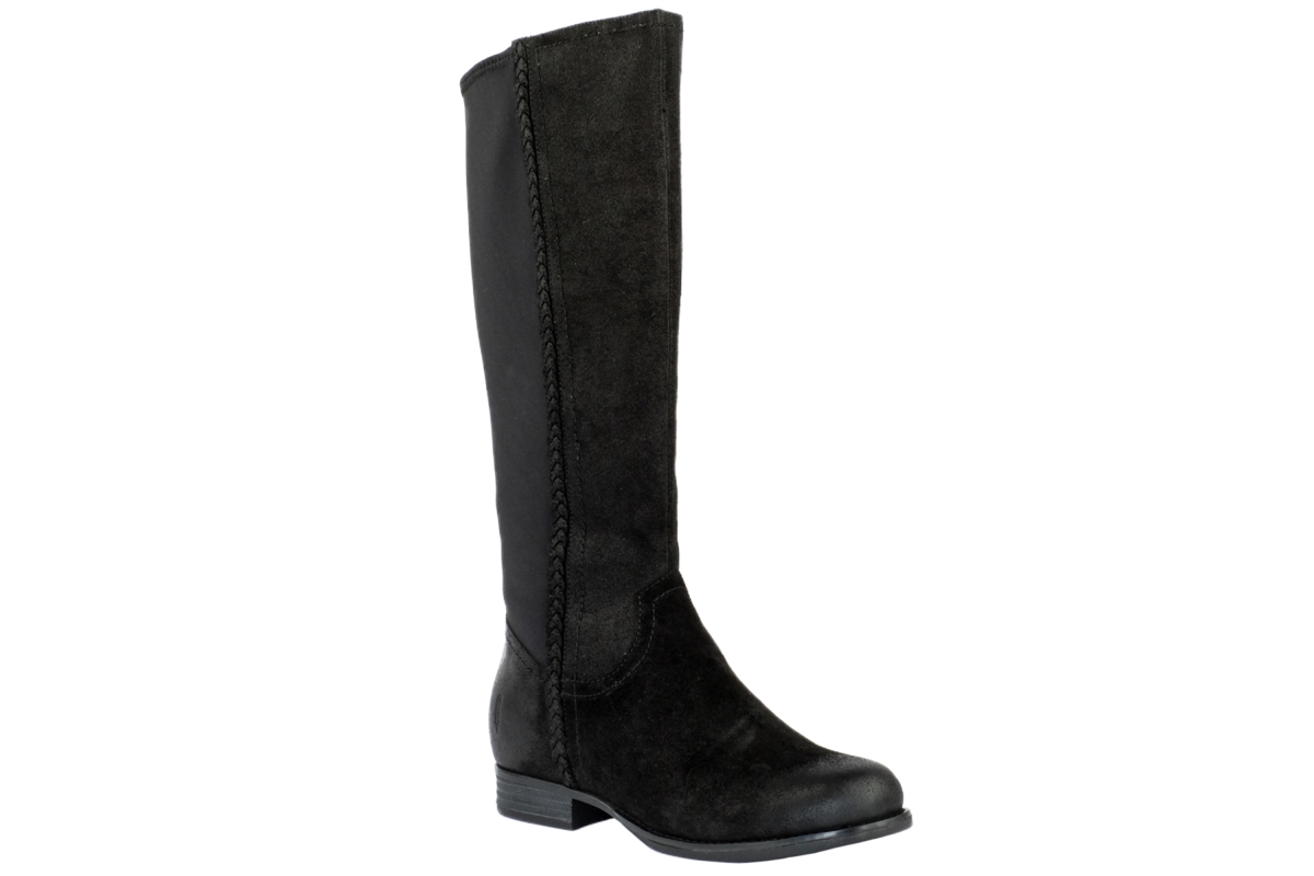 Rv4205995 Womens Canyon Tall Leather Boots, Black - Size 9.5