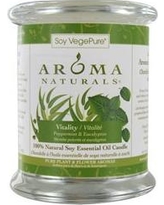 293290 Aromatherapy One Medium Glass Pillar Soy Aromatherapy Candle, 3.7 X 4.5 In.