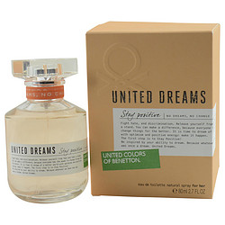 280162 United Dreams Stay Positive Eau De Toilette Spray - 2.7 Oz
