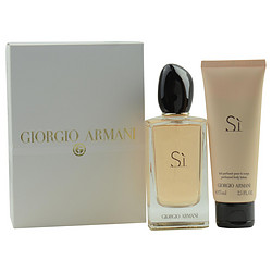 278514 Armani Si Eau De Parfum Spray & Body Lotion Travel Offer - 20.5 & 3.4 Oz