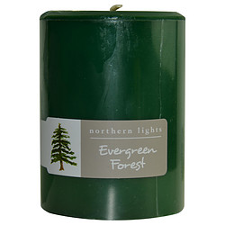 Fragrancenet 287260 Evergreen Forest One 3 X 4 In. Pillar Candle
