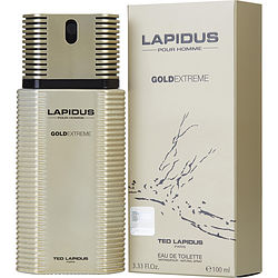 290702 Lapidus Pour Homme Gold Extreme Eau De Toilette Spray - 3.3 Oz
