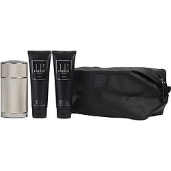 303165 Icon 3.4 Oz Eau De Parfum Spray, 3 Oz Aftershave Balm & Shower Gel With Toiletry Bag Gift Set For Men