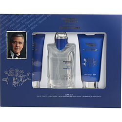 304574 3.4 Oz Mens George Clooney Eau De Parfum Spray, Aftershave Balm & Shower Gel