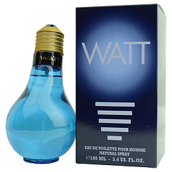 126244 3.4 Oz Watt Eau De Toilette Spray For Men, Blue