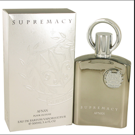 299206 3.4 Oz Afnan Supremacy Silver Eau De Parfum Spray For Men