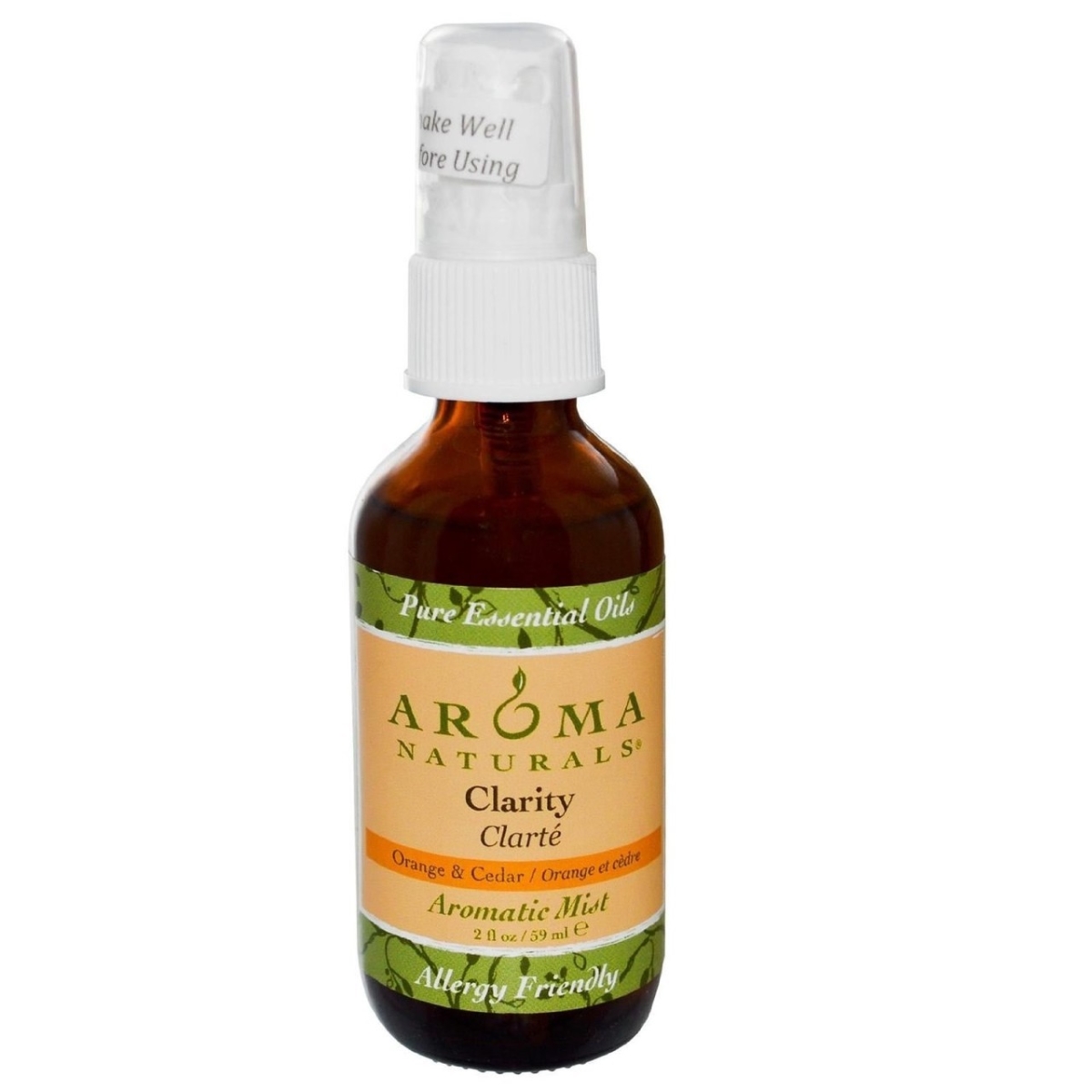 293301 2 Oz Aromatic Mist Spray - Essential Oils Of Orange & Cedar Mist Spray