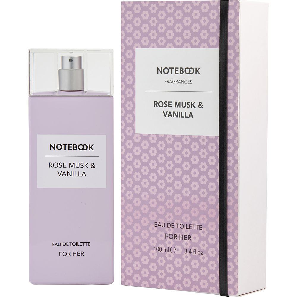 311656 3.4 Oz Notebook Rose Musk & Vanilla Eau De Toilette Spray For Womens