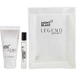 309390 Legend Spirit 0.25 Oz Eau De Toilette Spray, 1.7 Oz Aftershave Balm & Pouch By For Men
