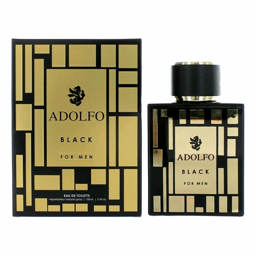 324014 Adolfo Black 3.4 Oz Eau De Toilette Spray By For Men